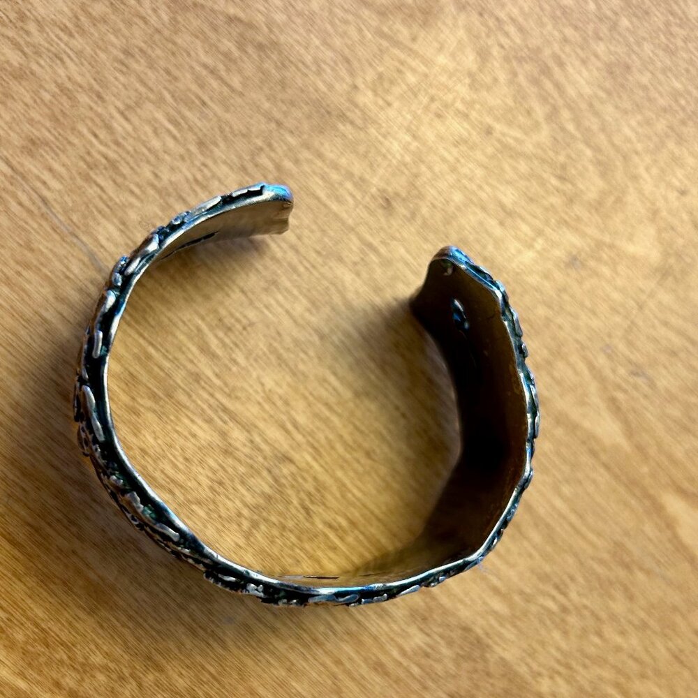 Amazing Y2K Vass Ludacer Sterling ivy/leaf cuff bracelet - Picture 5 of 6